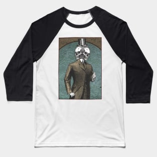 Skull Suit Baseball T-Shirt